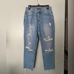 NWT PrettyLittleThing Petite Denim Mom Jeans 6